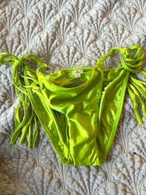 PQ Swim MILA Lime Green Tie-Side Bikini Bottom